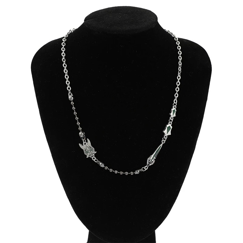 Vòng cổ Mặt Hình Mặt Nạ Game Genshin Impact Bằng Kim Loại Phong Cách Punk Gothic Làm Quà Tặng Cho Nam Và Nữ