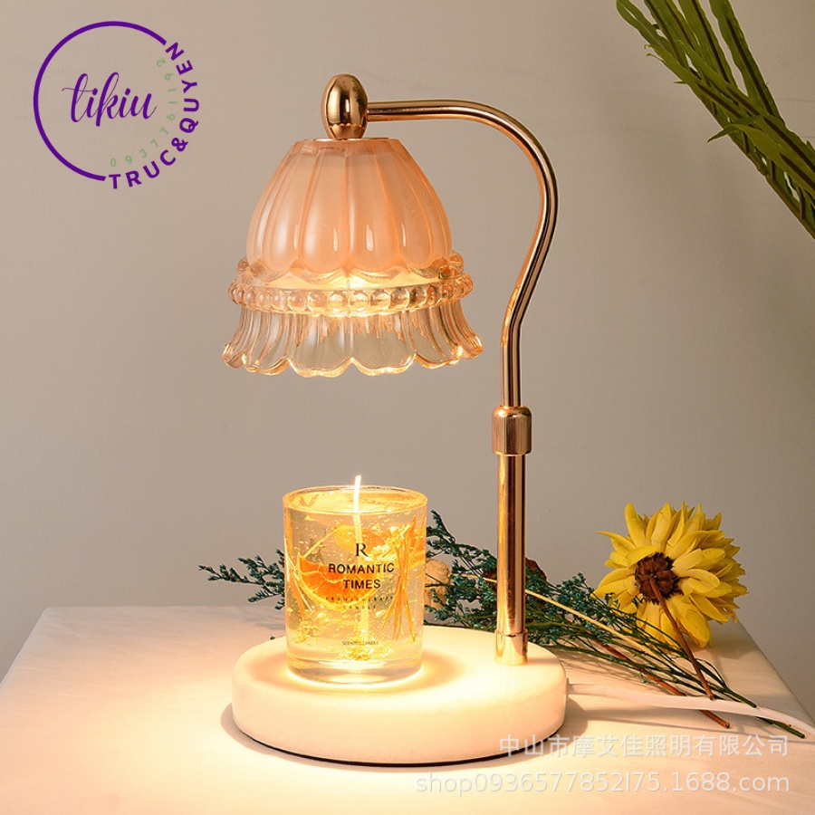 Đèn Đốt Nến Thơm Phong Cách Châu Âu TIKIU Hoa Chuông Sang Trọng , Phụ kiện nến thơm Yankee, Bath & Body Works 2022