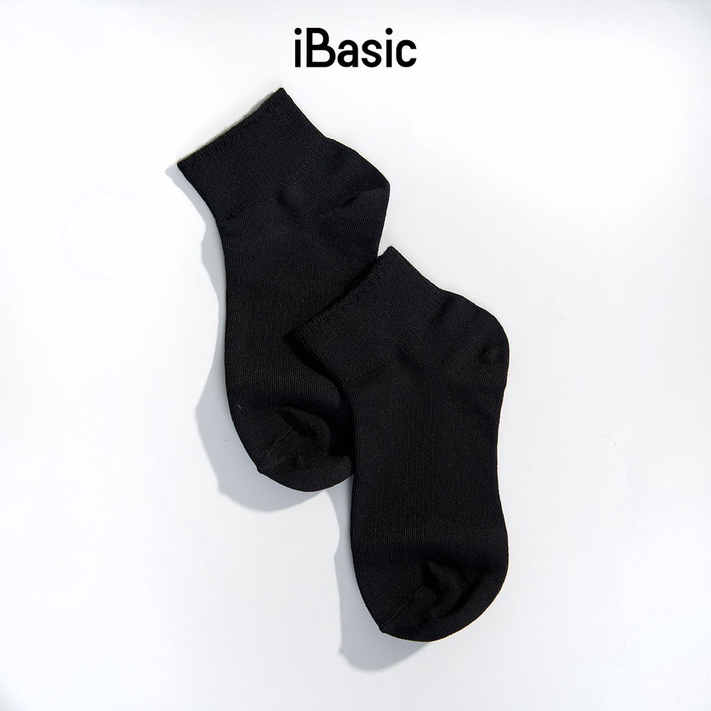 Vớ nữ cổ ngắn cotton pha nhiều màu macaron iBasic SOW001
