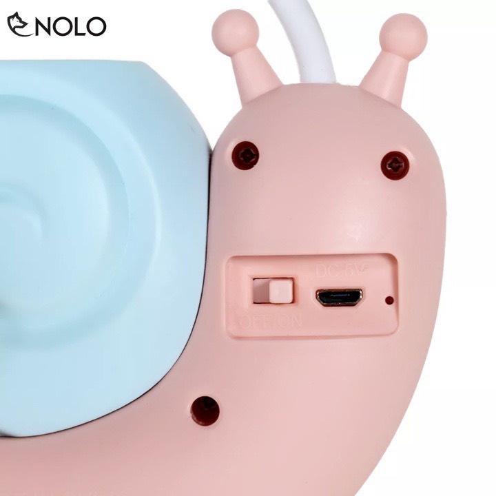 Đèn học tích điện mini để bàn gấp gọn hình ốc sên kèm ống đựng bút, cổng sạc usb ,đèn led chống cận phù hợp cho học sinh
