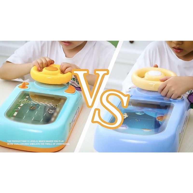 Đường Đua Xe Ô Tô Có Màn Hình Chuyển Động, Vô Lăng Điều Khiển Cho Bé Luyện Nhanh Tay Nhanh Mắt, Có Âm Thanh Vui Nhộn