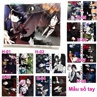 Sổ tay anime Kuroshitsuji - Hắc quản Gia ( có tặng kèm cây bút viết)