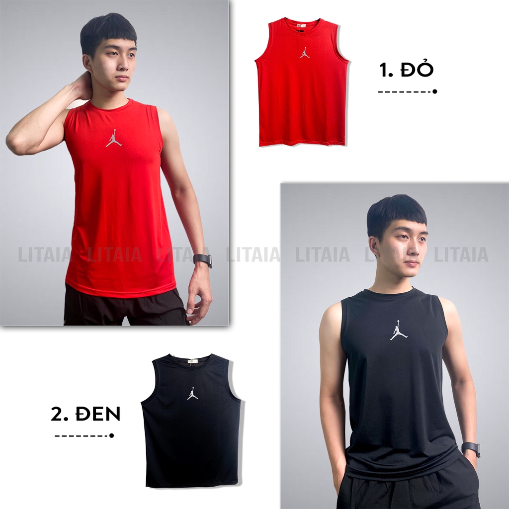 Áo Sát Nách Áo Thể Thao Nam Thun Lạnh Tanktop 4 màu Litaia