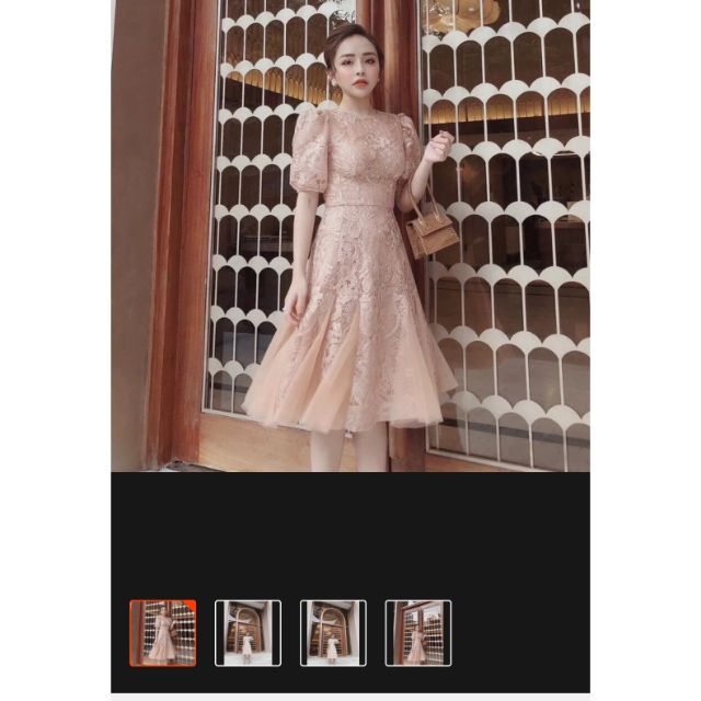 VÁY REN XÒE 7 MẢNH THỜI TRANG, THIẾT KẾ LANCHI RM70