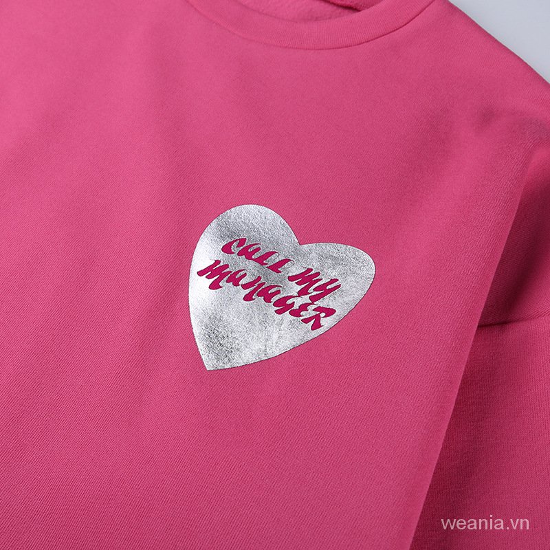 Áo hoodie in chữ thời trang đường phố