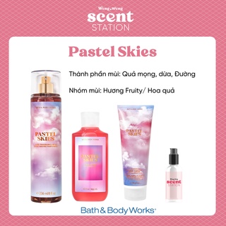 Bộ sản phẩm chăm sóc cơ thể toàn diện bbw mùi pastel skies