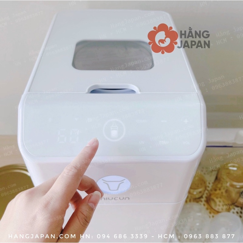 Máy pha sữa Niucun Pro 2023 có tiệt trùng UV thông minh, sấy khô, pha được tất cả các loai sữa từ 35-70 độ