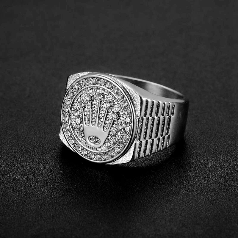 Nhẫn Rolex thép 316L mạ vàng