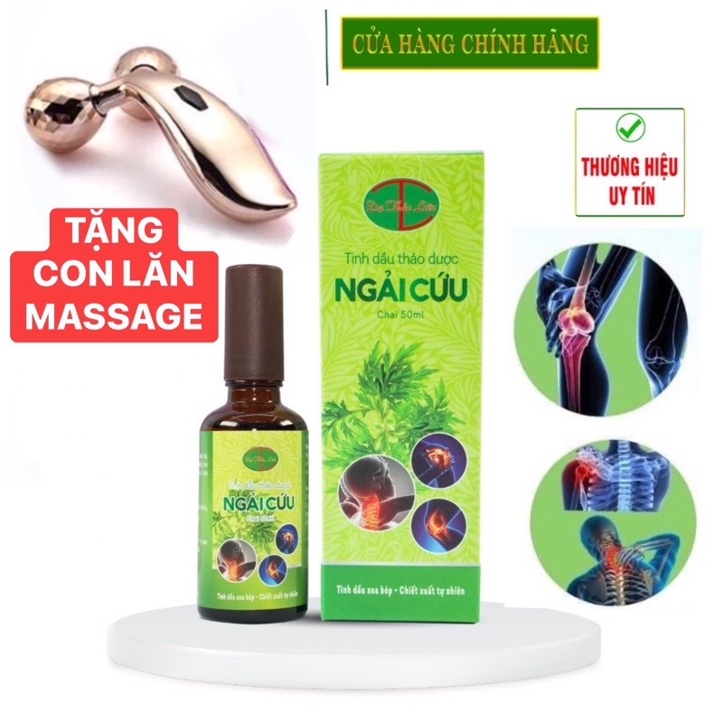 Tinh Dầu Ngải Cứu Dạ Thảo Liên 50ml | 100% Thảo Dược Thiên Nhiên | 100% Natural Herbal Wormwood Essential Oil 50ml