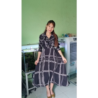 Đầm Maxi Na Trịnh  cổ bèo