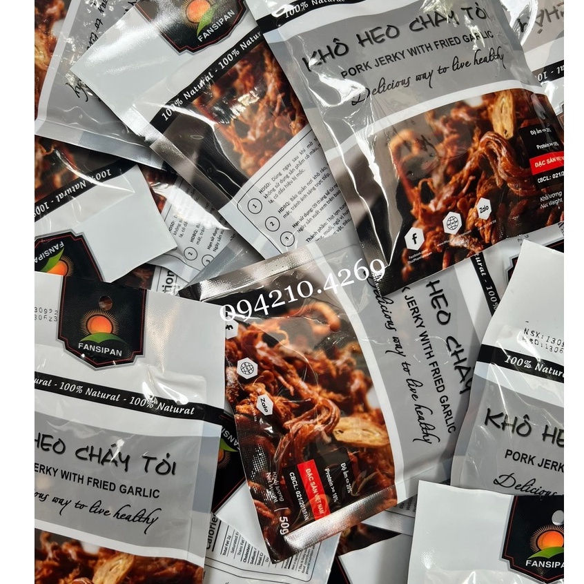 GÓI 50G THỊT BÒ KHÔ/ KHÔ GÀ LÁ CHANH/ HEO KHÔ CHÁY TỎI Xé Sợi Thơm Ngon- Bách hóa nguyên liệu