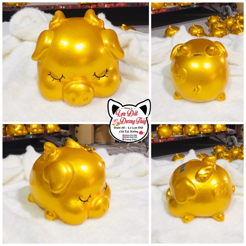 Lợn đất, mẫu thiên thần cute - Xưởng sx decor TC