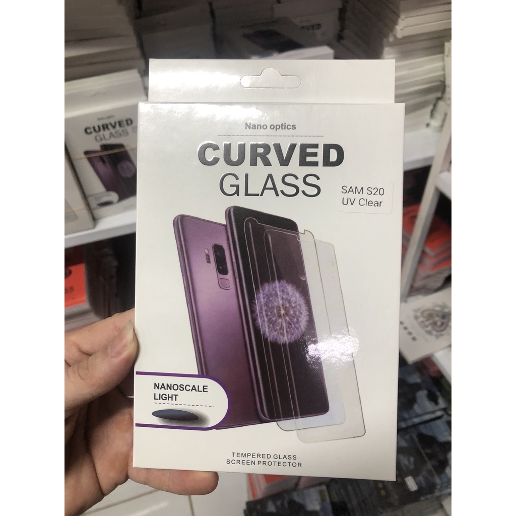 Kính cường lực UV Samsung Galaxy S10 ,S20 ULTRA,S21,S8,S8+,S9,S9+ màn full keo cao cấp