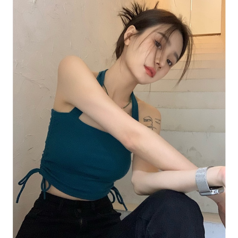 Áo Hai Dây Cột Dây Thời Trang Mùa Hè Quyến Rũ Cho Nữ