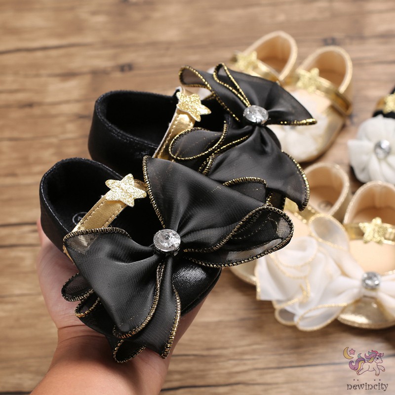 Giày Búp Bê Da Pu Chống Trượt Cho Bé Gái