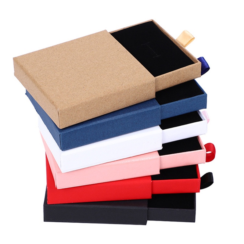 Flgo Hộp Giấy Lập Phương Trưng Bày Trang Sức Vòng Cổ / Bông Tai