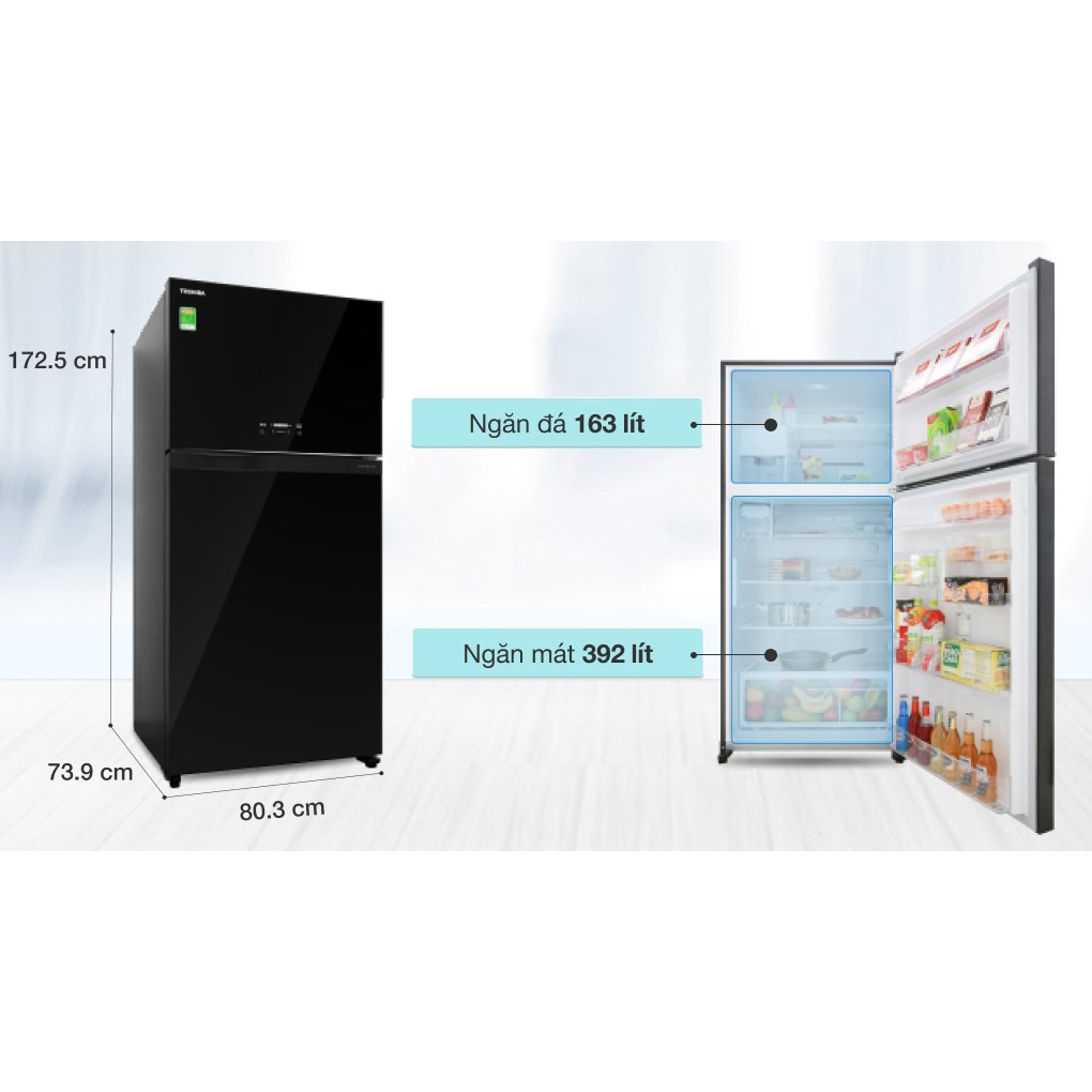 Tủ lạnh Toshiba Inverter 555 lít GR-AG58VA XK - ĐIỆNMÁYTỒNKHO