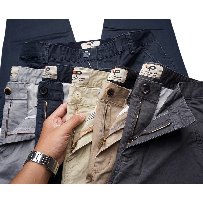 Quần Kaki Dài Nam co giãn Pigo cao cấp QKK01 nhiều màu | BigBuy360 - bigbuy360.vn