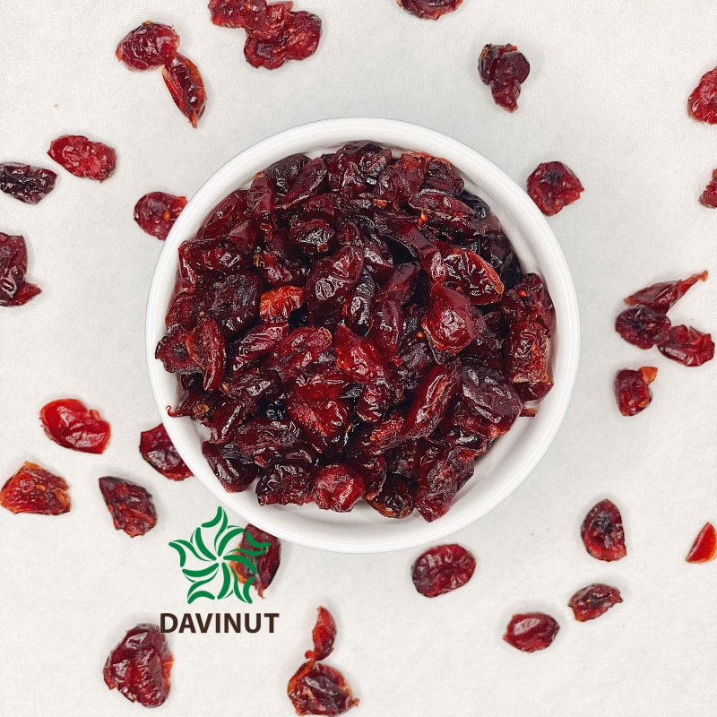 Quả nam việt quất sấy khô Mỹ Davinut 500g, cranberry nam viet quat nhập khẩu ngon giá rẻ