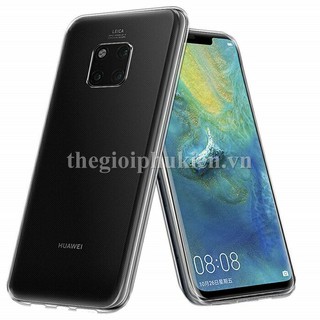 Ốp lưng silicon dẻo trong suốt Huawei Mate 20 Pro siêu mỏng