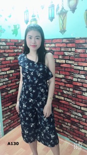 JUMPSUIT LỆCH VAI BÈO ( có quay clip thật )