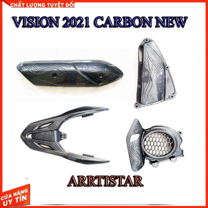 BỘ CARBON VISION 2021 GỒM 6 MÓN Y HÌNH ĐẠI DIỆN (Ảnh sp thật)