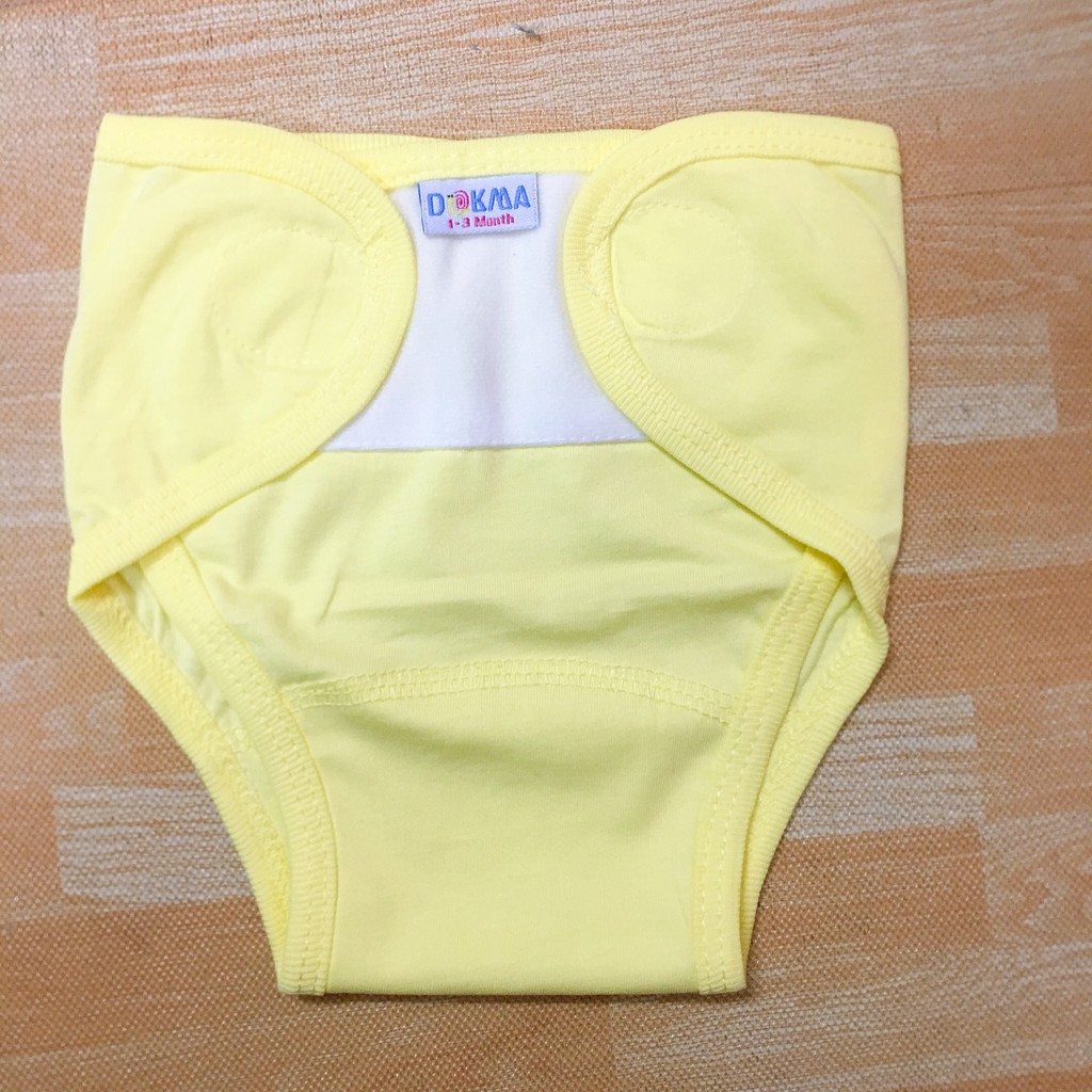 Quần đóng bỉm dán sơ sinh dokma (xanh, vàng, hồng)
