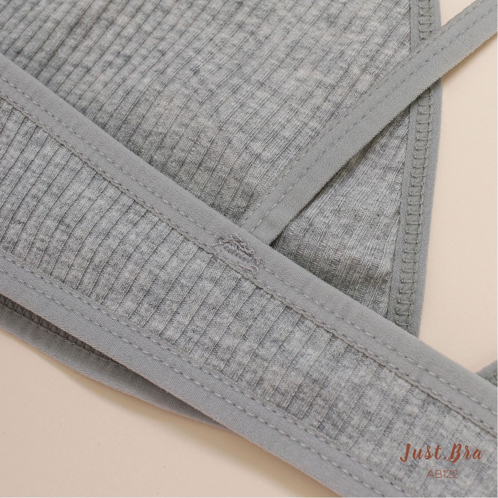 Áo ngực Just Bra thun gân không gọng không mút mỏng nhẹ AB122