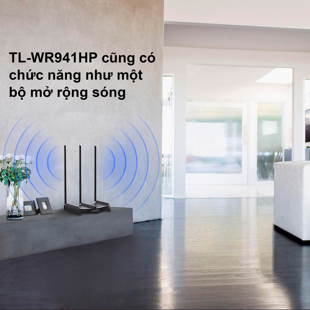 Bộ Phát Wifi TP-Link TL-WR941HP Chuẩn N 450Mbps Xuyên Tường Công Suất Cao