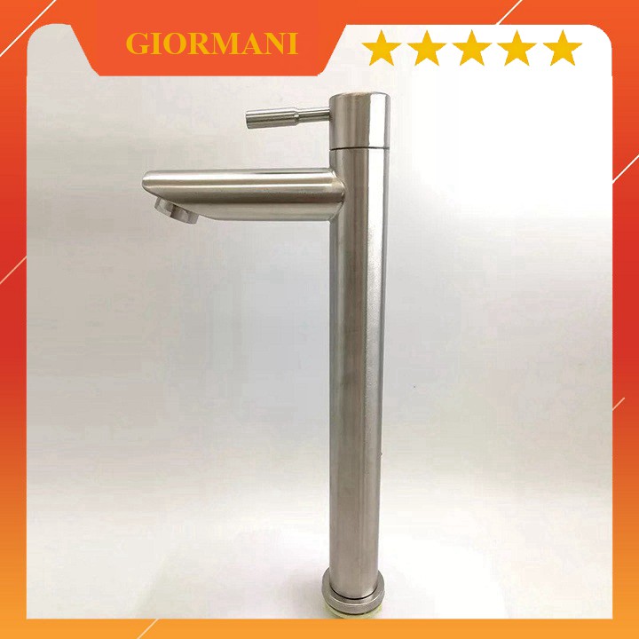 Vòi lạnh dương bàn chậu rửa mặt VL06 tặng dây cấp nước inox