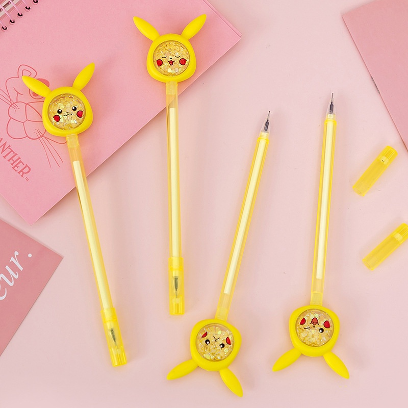 Bút nước (gel) Pikachu kim sa lấp lánh