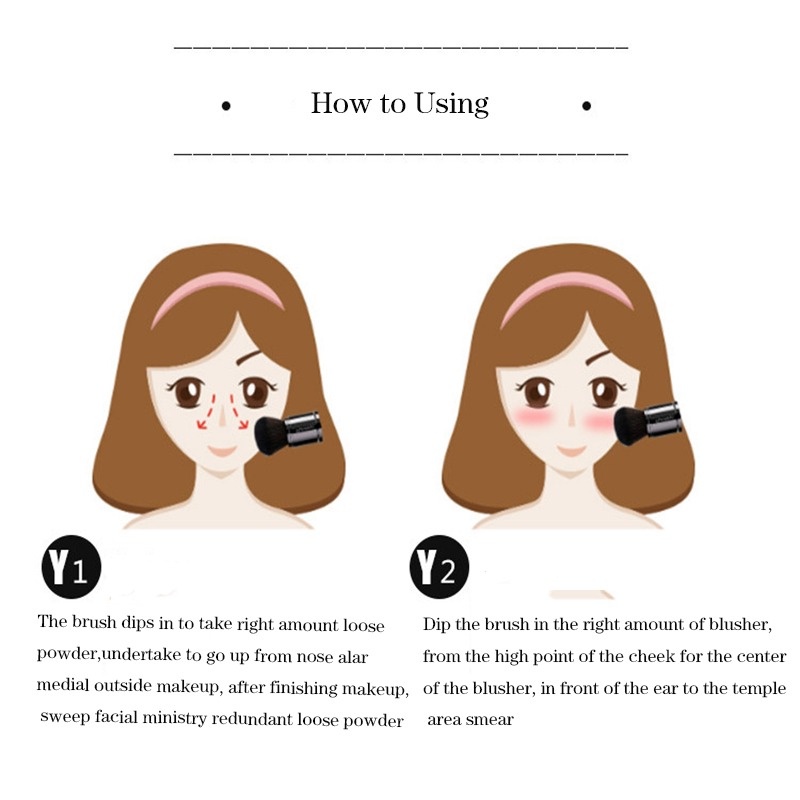 Cọ Trang Điểm Tán Kem Nền/Má Hồng Có Thể Thu Gọn