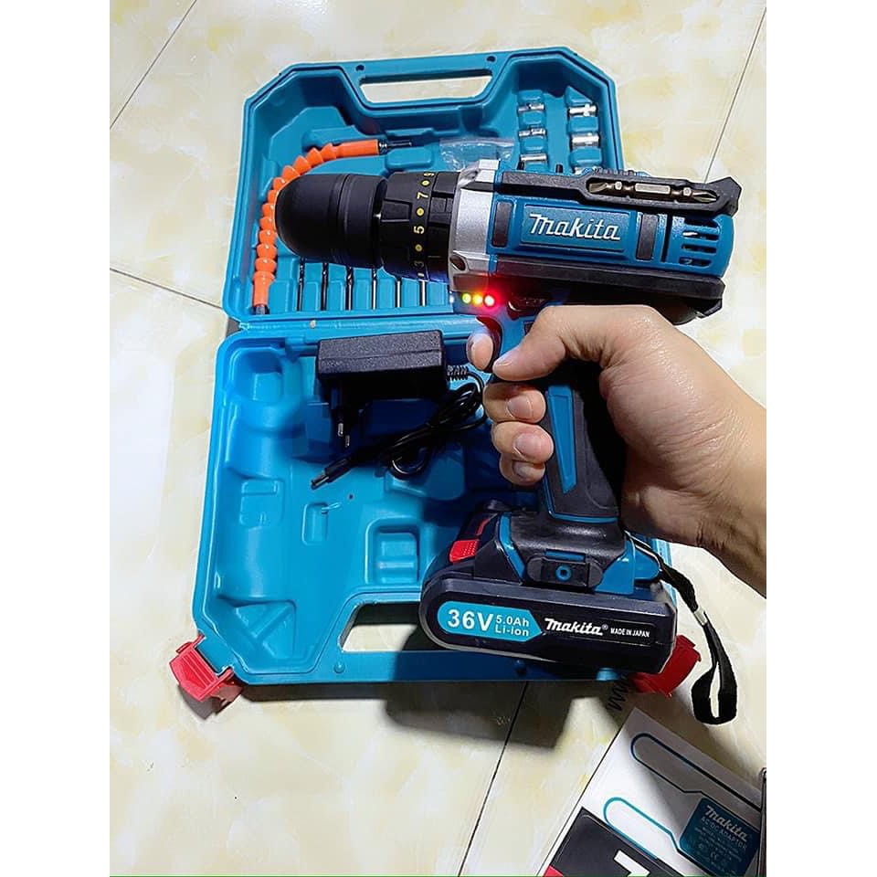 Máy Khoan Pin Makita 36v kèm phụ kiện