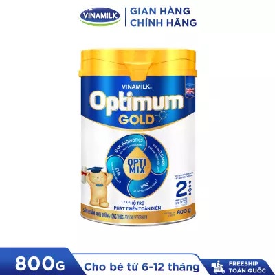[HSD T11-2024] [Mẫu Mới] Sữa Bột Vinamilk Optimum Gold 2 800g.
