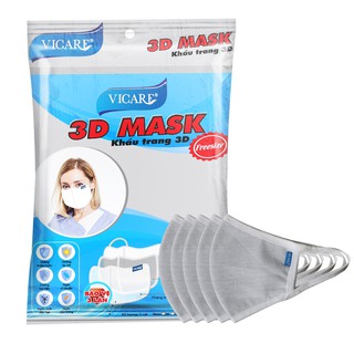 KHẨU TRANG VẢI VICARE 3 LỚP THAN HOẠT TÍNH
