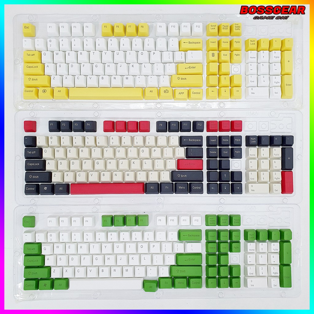 [Mã SKAMSALE03 giảm 10% đơn 200k] Keycap 108 Phím PBT Dye Sub ( Thick PBT, OEM Profile, Ansi Layout)