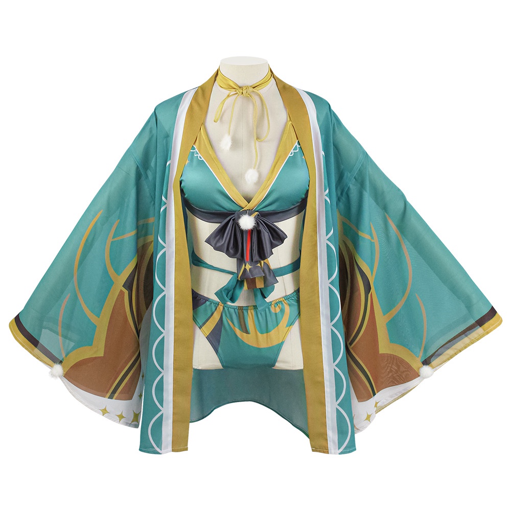 Anime Game Genshin  Bộ Đồ Bơi Bikini Hóa Trang Nhân Vật Hina Lisa Hu Tao Quyến Rũ Cho Nữ