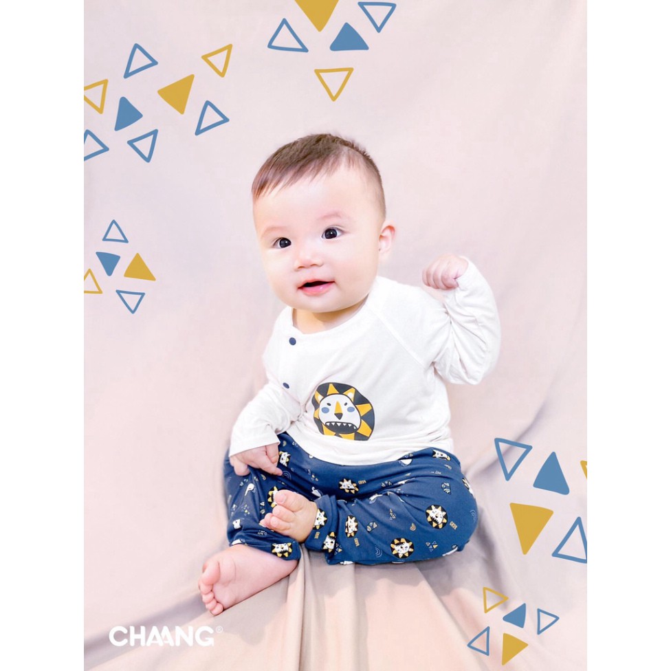 [CHÍNH HÃNG] Bộ dài tay cúc chéo trẻ em cao cấp họa tiết Jungle Chaang - BST Jungle Chaang