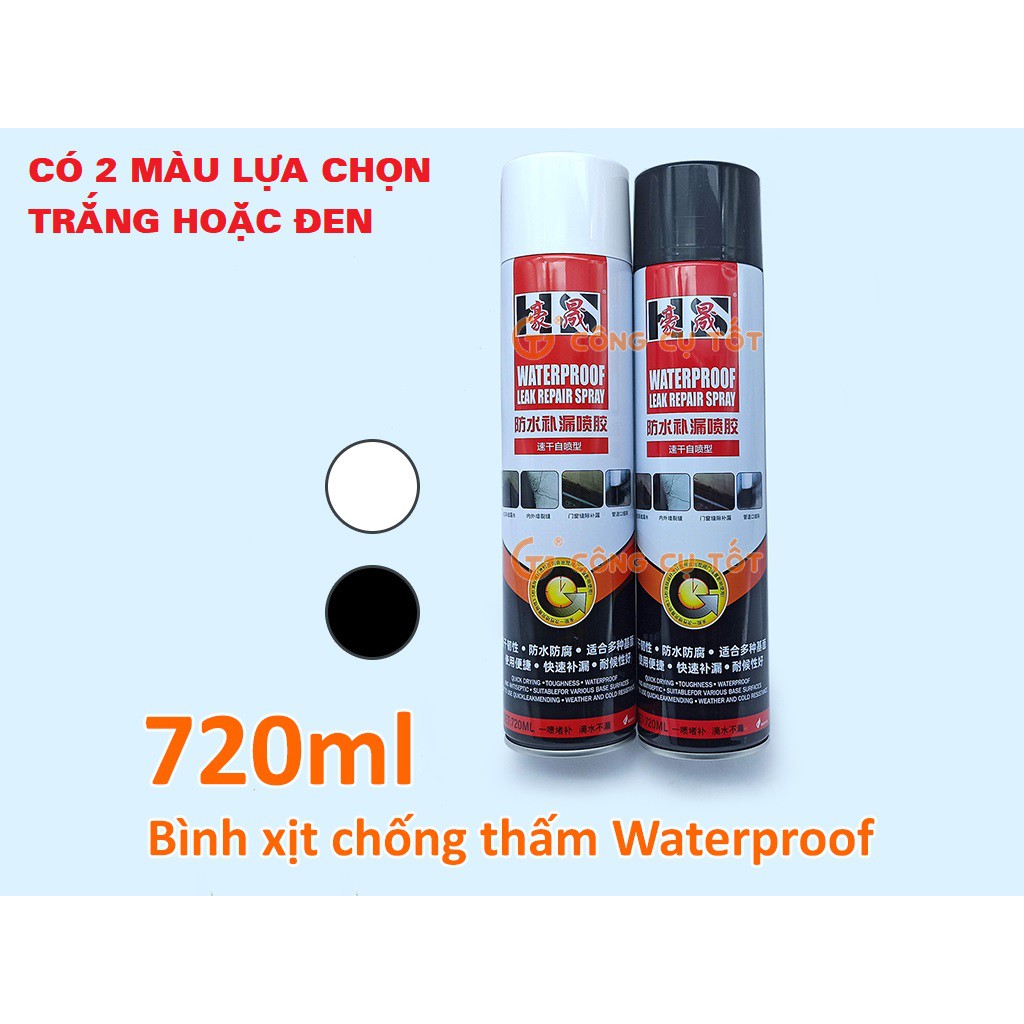 Chai xịt chống thấm nhà cửa, chống thấm tường, hàng xuất Châu âu chất lượng cao dung tích 720ml