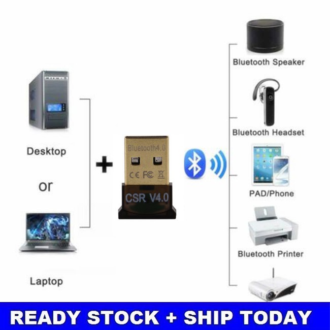 Usb Bluetooth Csr Cho Windows 10 / 8 / 7 / Xp V4.0