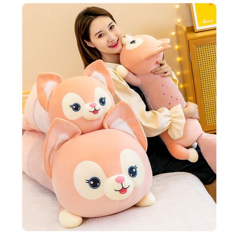 Thú bông cáo đuôi dài đáng yêu size lớn, gối ôm hình thú cho bé 3 kích thước  MỚI