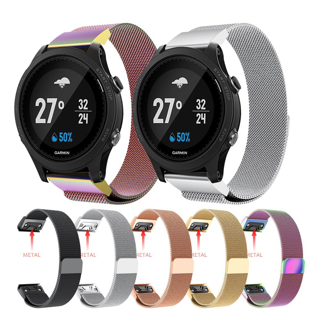Dây đeo inox 22mm cho đồng hồ thông minh Garmin Fenix 5 / Forerunner 935