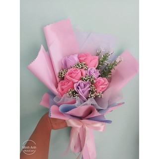 Hoa hồng sáp thơm bó 7 bông ( giá sỉ )