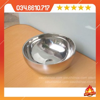 Bát inox 2 lớp chống nóng cỡ 11-14-16 cm