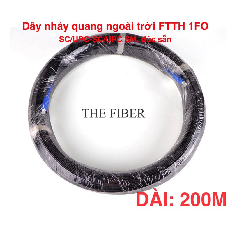 Dây nhảy quang ngoài trời SC/UPC-SC/UPC dài 200m 1FO SM (FTTH)