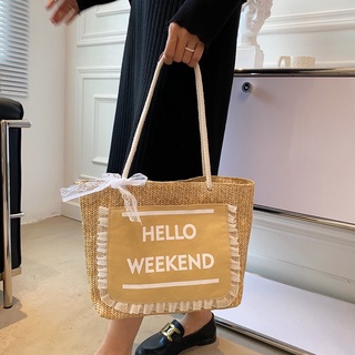 Túi Cói Hello Weekend Ren