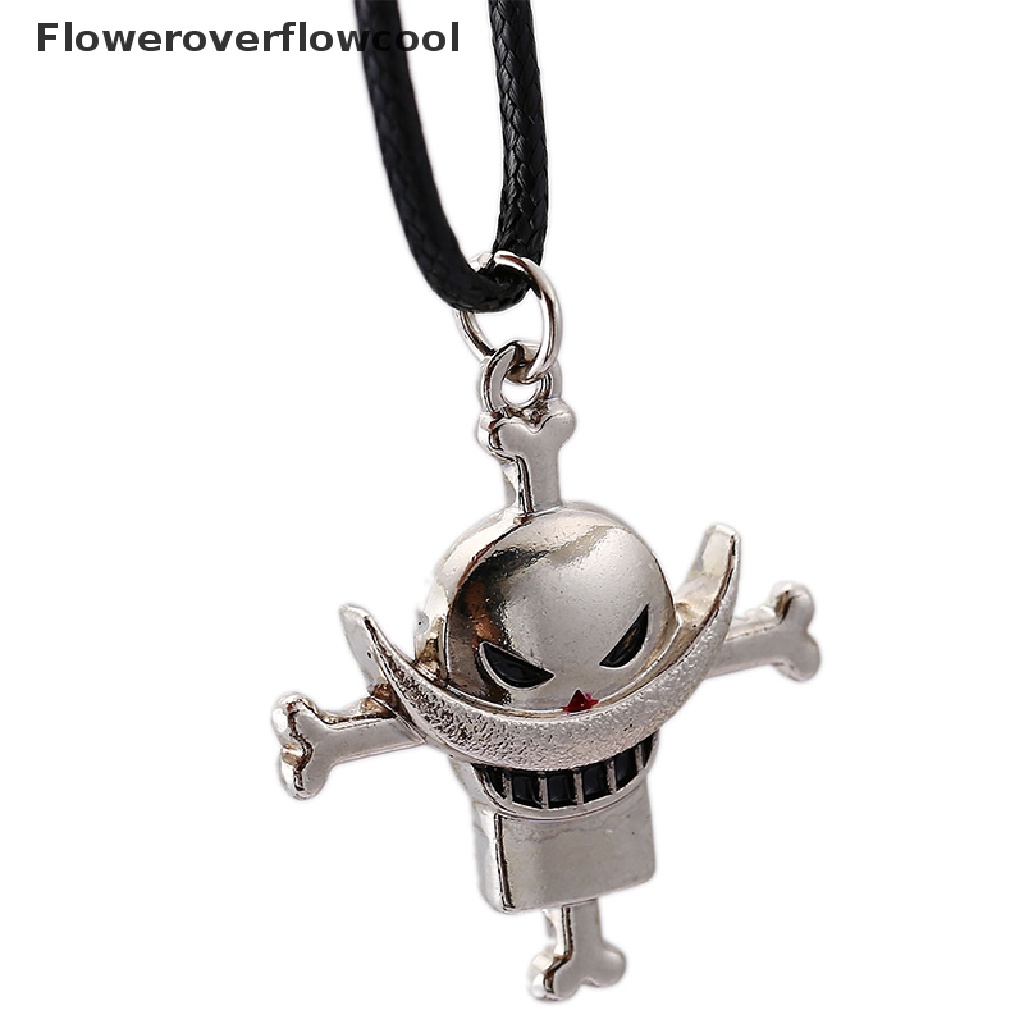 Vòng cổ kim loại mặt hình đầu lâu hải tặc Luffy Ace One Piece