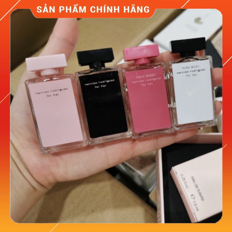 Sét Nước Hoa Narciso Rodriguez 4 chai mini 30ml Cực Thơm - Mùi Hương Quyến Rũ - Xịt Là Mê
