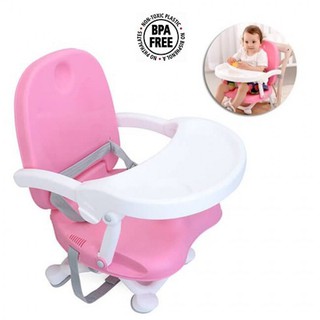 Ghế ăn du lịch điều chỉnh độ cao ( màu hồng/ màu xanh ngọc/ màu ghi /màu hồng phấn ) MSTL-1013