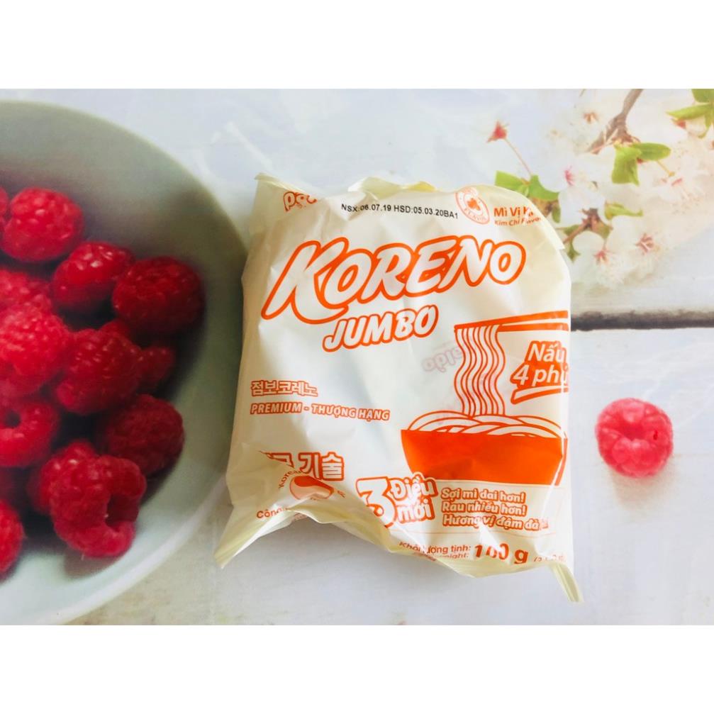 1 gói mì ăn liền KORENO JUMBO HÀN QUỐC , mì nấu 4 phút, mì thượng hạng